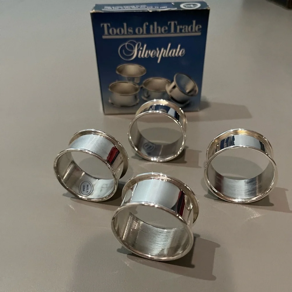 Silver Napkin Rings - Picture 2 of 4